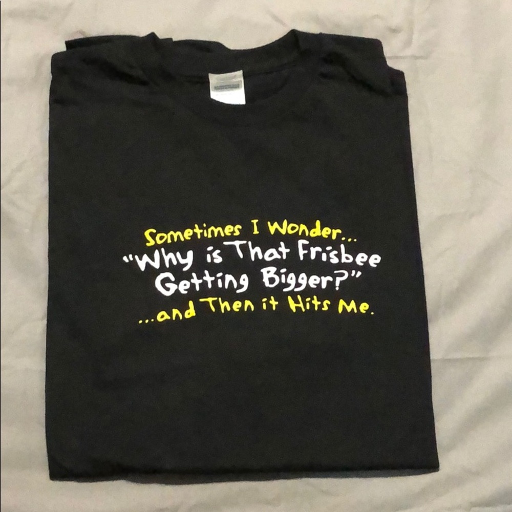 Humor Frisbee Short sleeves 💯% preshrunk T-shirt